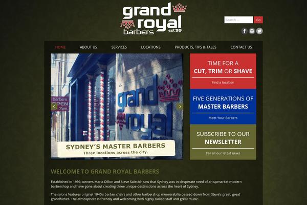 grandroyalbarbers.com.au site used Grandroyalbarbers