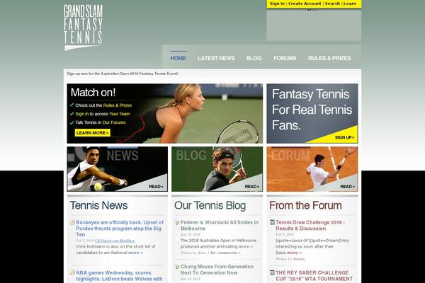 grandslamfantasytennis.com site used Tennis