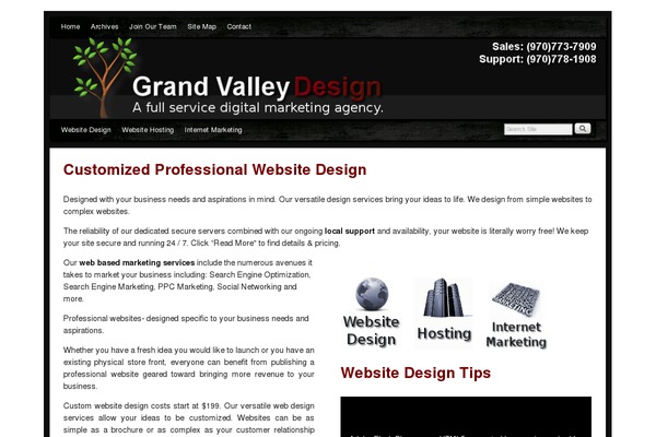 grandvalleydesign.com site used Zerif Pro