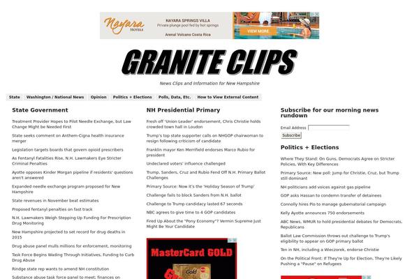 graniteclips.com site used Wp Drudge V2