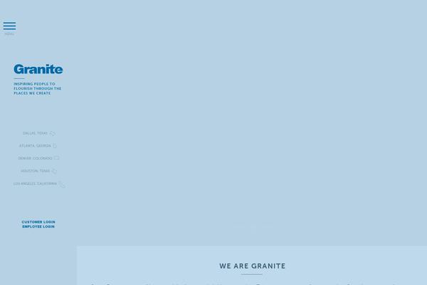 Granite theme site design template sample