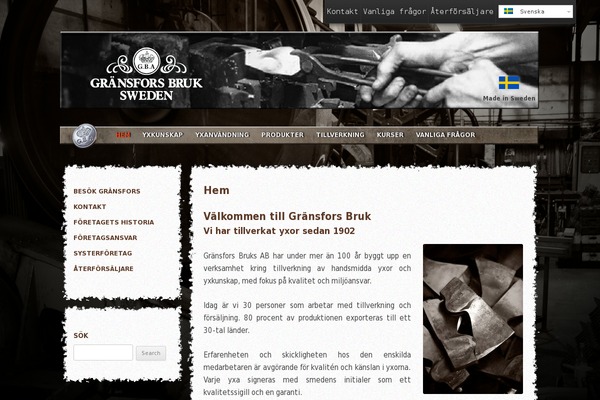 gransforsbruk.com site used Addad-client