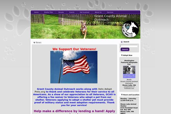 grantcountyanimaloutreach.com site used Gcao