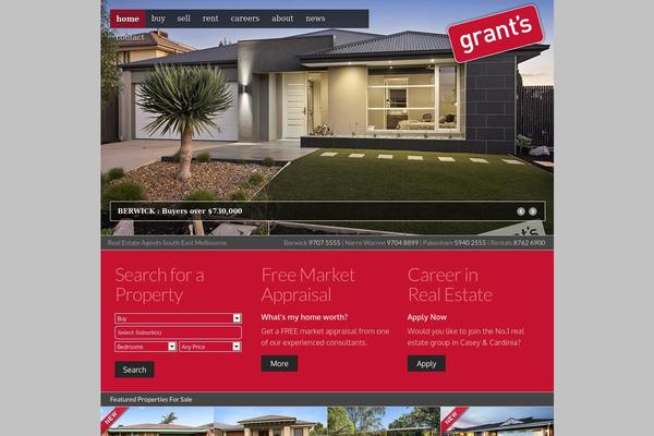 grants theme websites examples