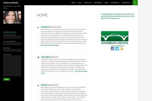 Twenty Fourteen theme site design template sample