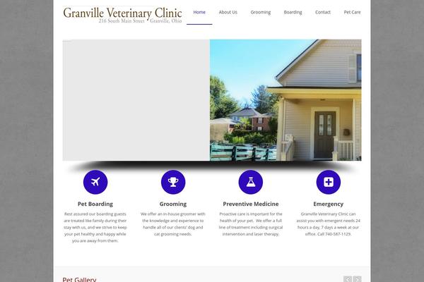 granvillevet.com site used Petclinic