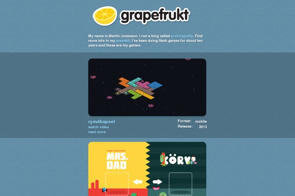 grapefrukt.com site used Grapefrukt2015