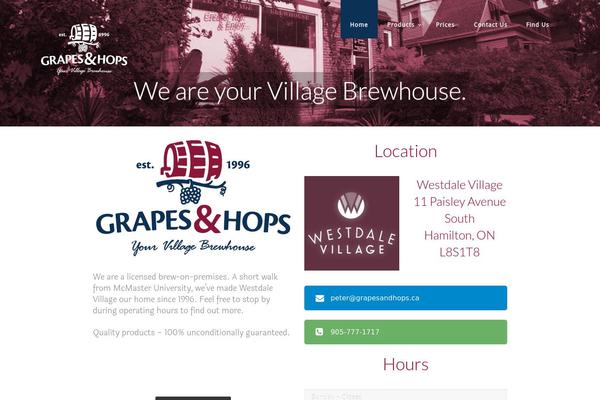 grapesandhops.ca site used Pro-wise-mountain