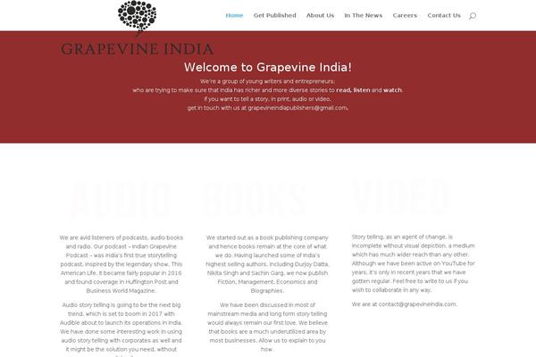 grapevineindia.com site used Divi2.6.2