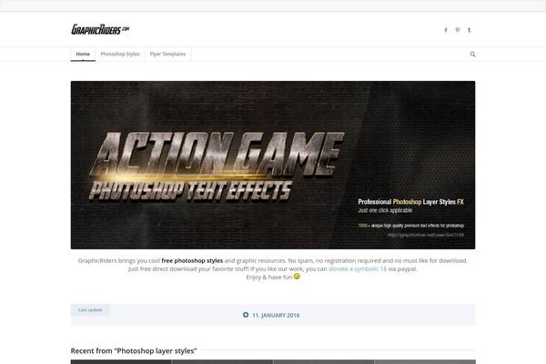 graphicriders.com site used Enfolden