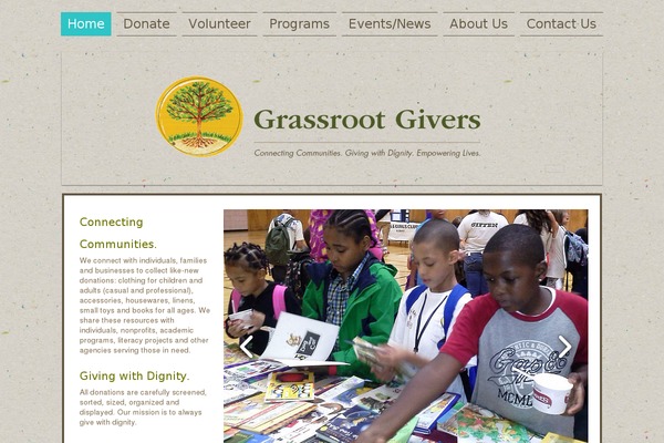grassrootgivers.com site used Retreat