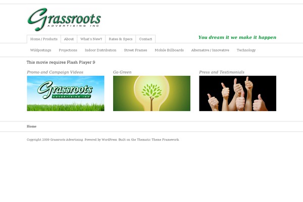 grassrootsadvertising.com site used Grassrootsadvertising