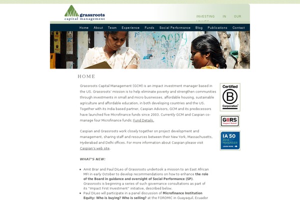 grassrootscap.com site used Garssrootscapital