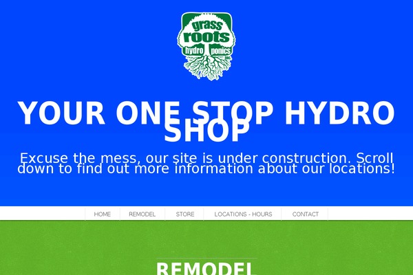 HYDRO theme site design template sample