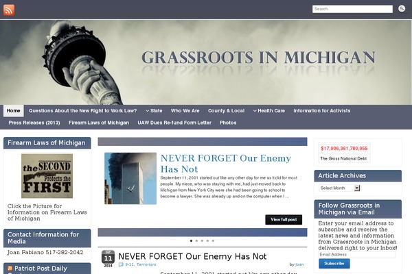 grassrootsmichigan.com site used Graphene