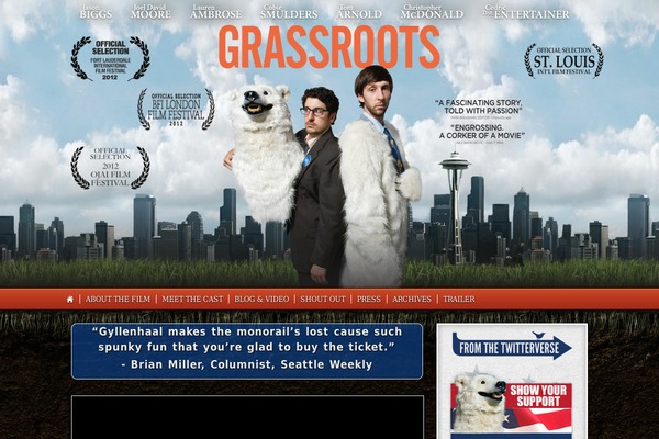 WordPress website example screenshot