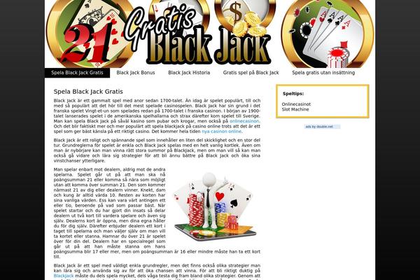 gratis-blackjack.se site used Gratisblackjackse