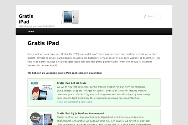 WordPress website example screenshot