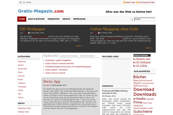 gratis-magazin.com site used Inews