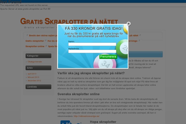 gratis-skraplotter.se site used Bingoscratch