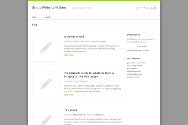 WordPress website example screenshot