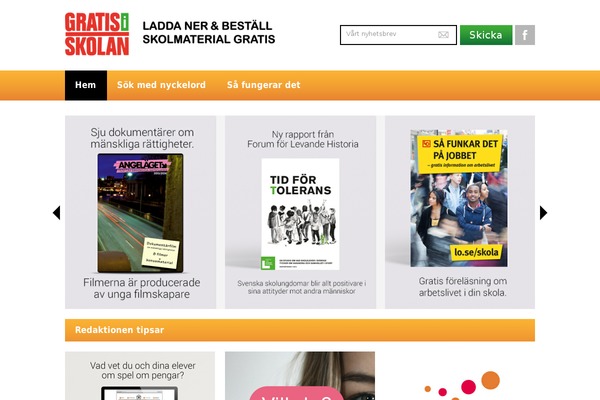 gratisiskolan.se site used Gratisiskolan2