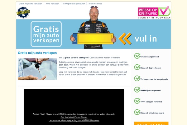 gratismijnautoverkopen.nl site used Fasterly