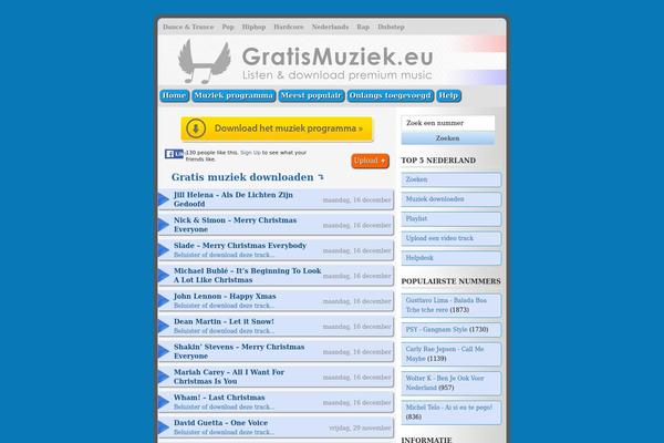 gratismuziek.eu site used Gratismuziek