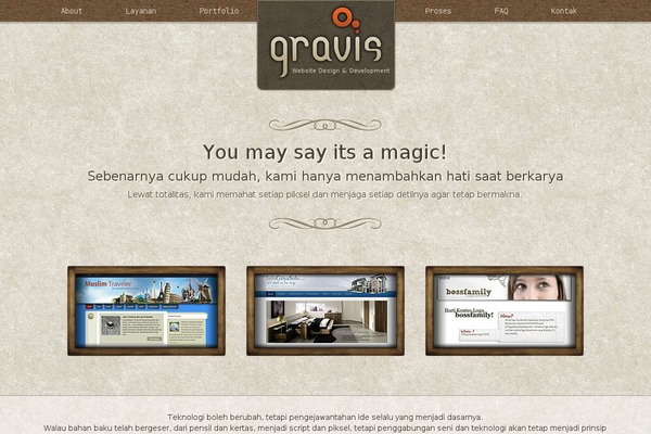 gravis-design.com site used Gravis