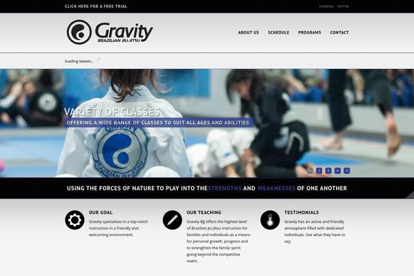 gravitybjj.ca site used Strange-modern-portfolio-wordpress-theme