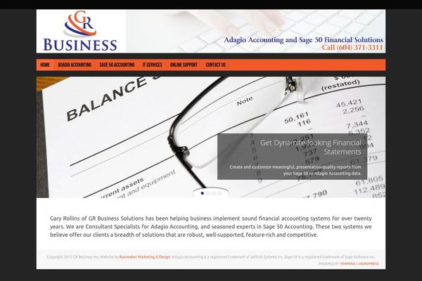 WordPress website example screenshot
