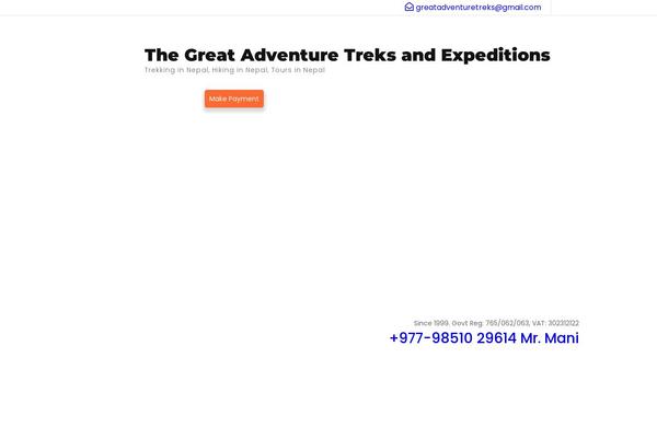 greatadventuretreks.com site used Travel-agency-pro