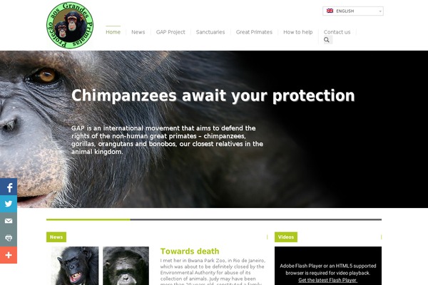 greatapeproject.org site used Primates