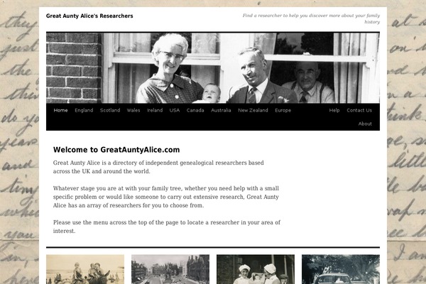 greatauntyalice.com site used Alice