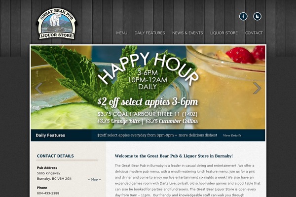 greatbearpub.com site used Jak-template