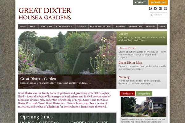 greatdixter.co.uk site used Dixter