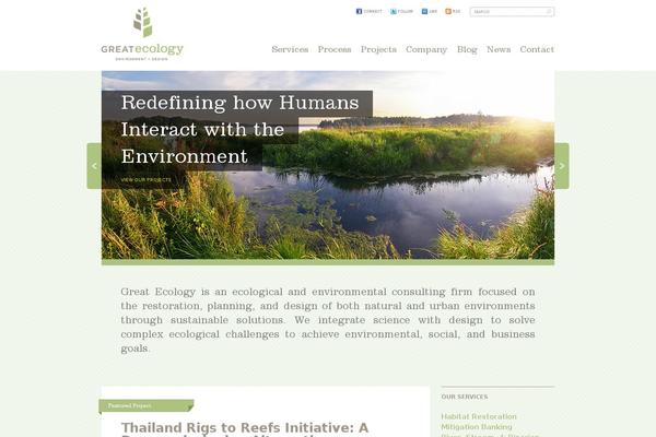 greatecology.com site used Greatecology