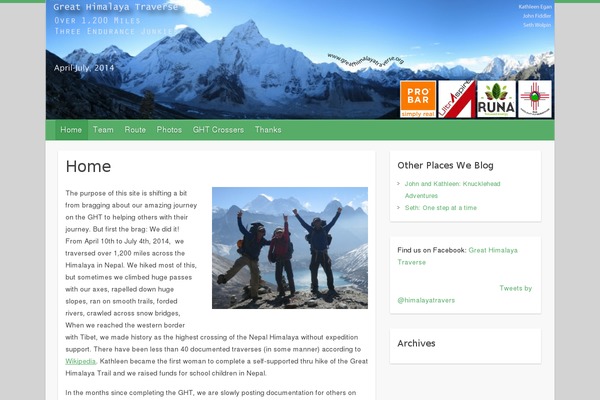 Travelify theme site design template sample