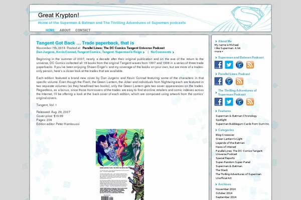 greatkrypton.com site used Elegant Glass
