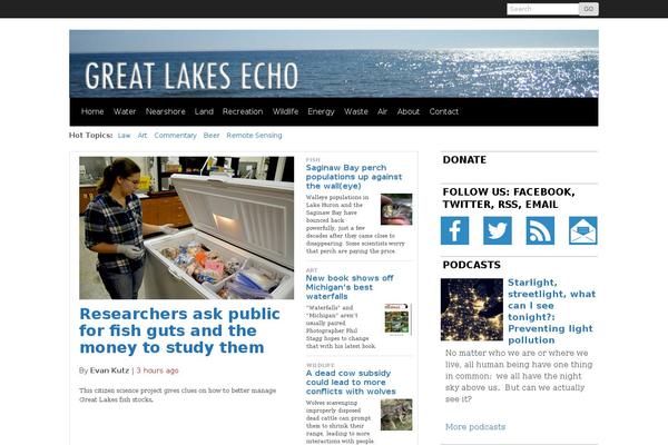greatlakesecho.org site used Largo-child