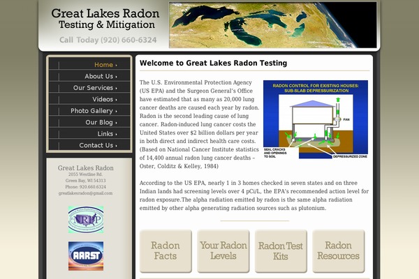 greatlakesradon.com site used Greatlakes