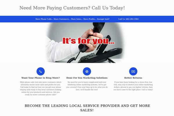 WordPress website example screenshot