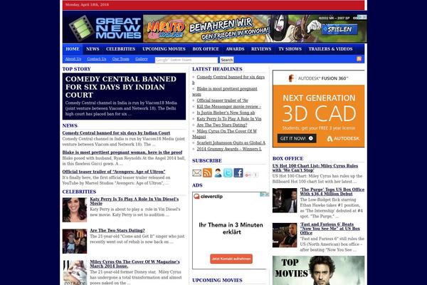 greatnewmovies.com site used Playmaker-theme
