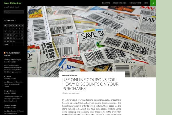 Twenty Fourteen theme site design template sample