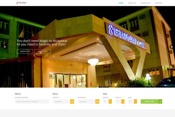 greatwoodhotels.com site used Travelo-302