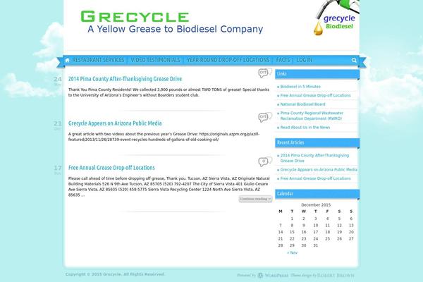 grecycle.com site used Sunny Blue Sky