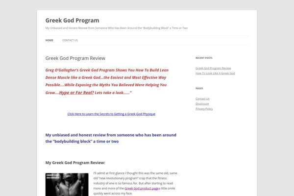 Twenty Twelve theme site design template sample