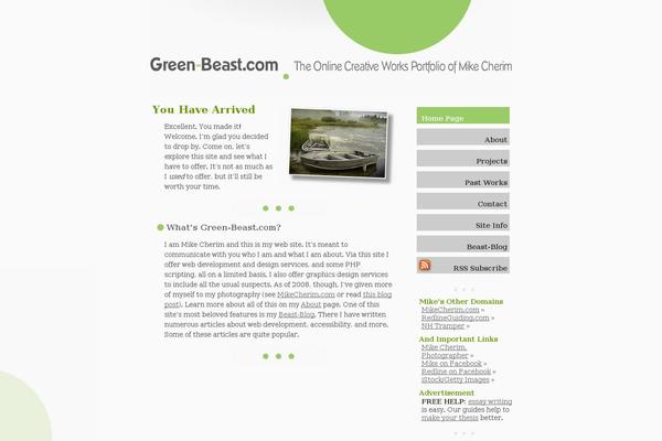 green-beast.com site used Beastblog-v2