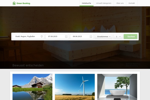 green-booking.de site used Logik