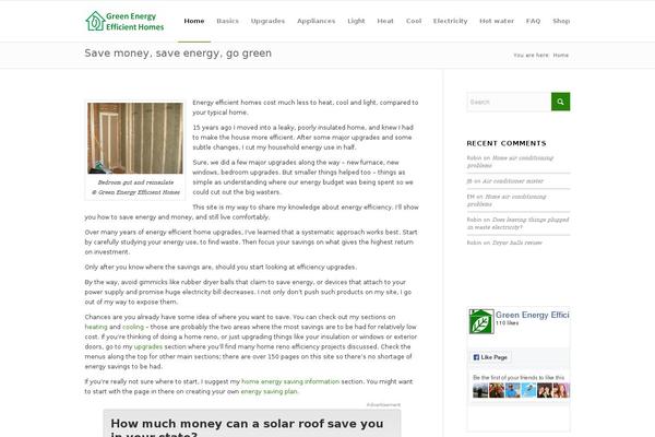 WordPress website example screenshot
